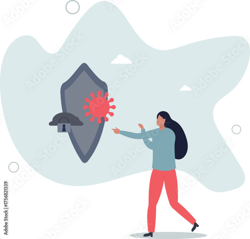 Data privacy and protection for safe private file storage .Information safety and network encryption as digital shield against attackers,life and employment of people.