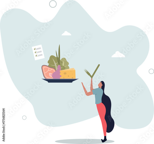 Healthy meal planning with daily food ingredients list.Weekly eating schedule with plan for slimming, detox and wellness.life and employment of people.