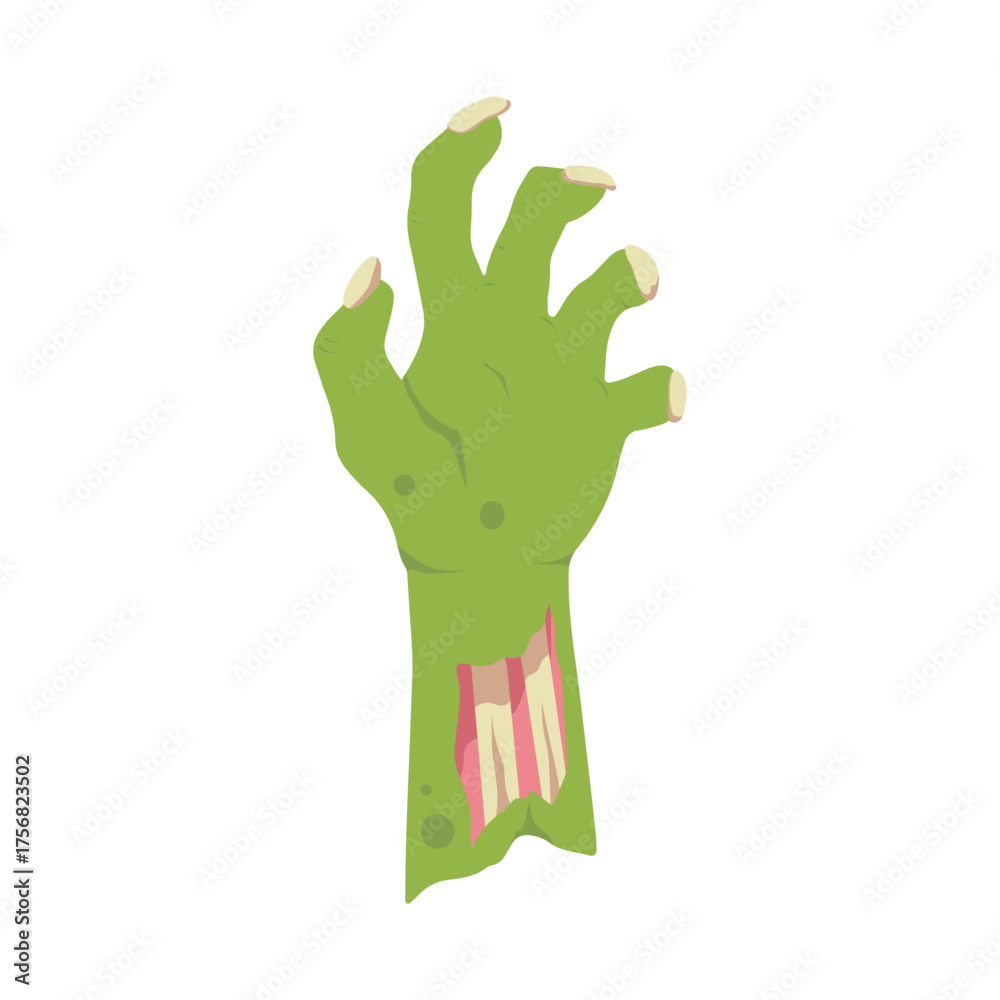 Obraz premium Zombie Hands Halloween Elements