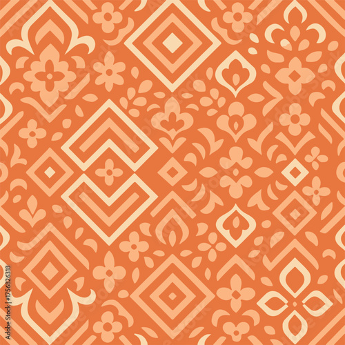 geometrical allover design for printing