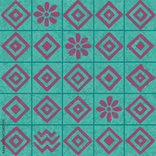 geometrical allover design for printing