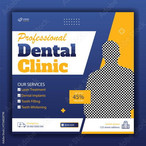 Modern health care and medical social media post template design collection