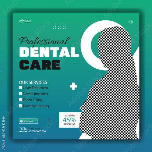 Modern health care and medical social media post template design collection