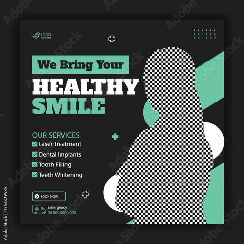 Modern health care and medical social media post template design collection