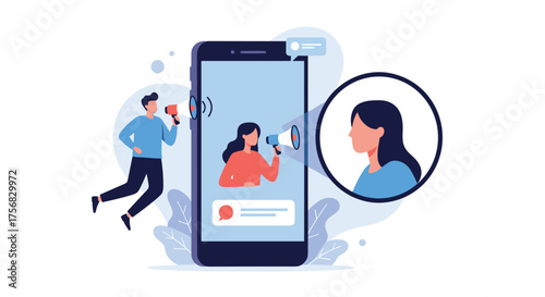 Mobile advertising campaign reaching target audiences effectively.