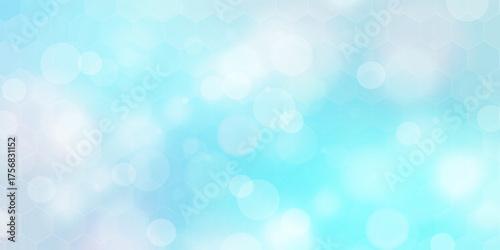 Light Blue, Yellow vector background with spots. Abstract decorative design in gradient style with bubbles. Design for posters, banners.