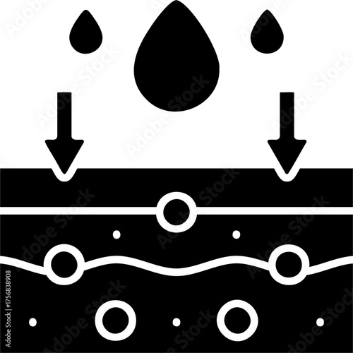 Solid Glyph Absorption Icon