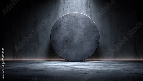 Fototapeta Naklejka Na Ścianę i Meble -  Mysterious Sphere Illuminated by Dramatic Light Beams