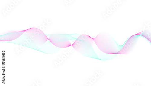 Colorful Abstract Wave Line Background Design