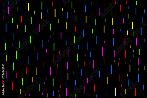 Abstract background of colorful neon lines on a black surface, symbolizing technology, motion, data flow, and modern digital energy in a minimalist design.