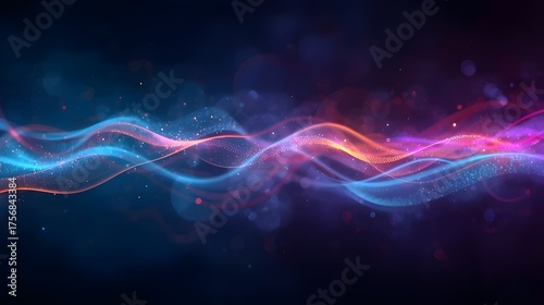 abstract blue background with smoke