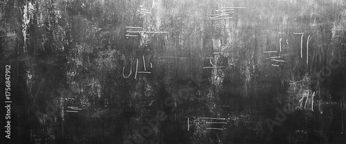 Vector blackboard background abstract texture chalk rubbed out dark wall 