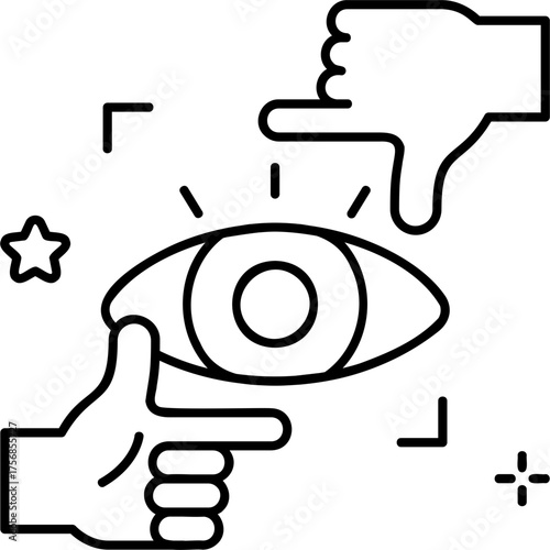 Line Art Perspective Icon