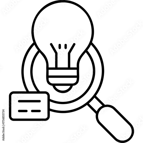 Line Art Insight Icon