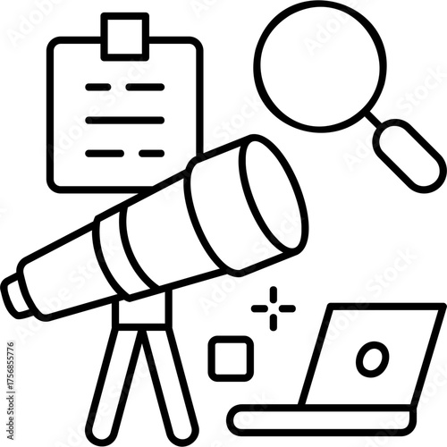 Line Art Exploration Icon