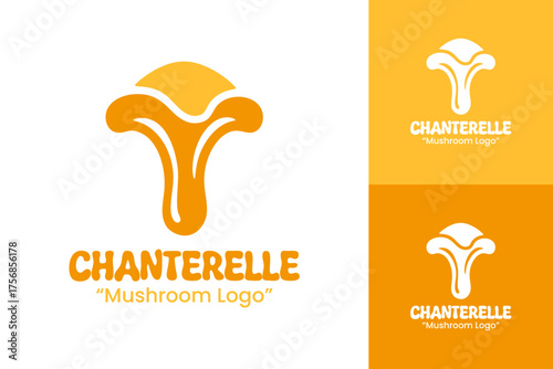 Premium Chanterelle Emblem for Gourmet Food Packaging