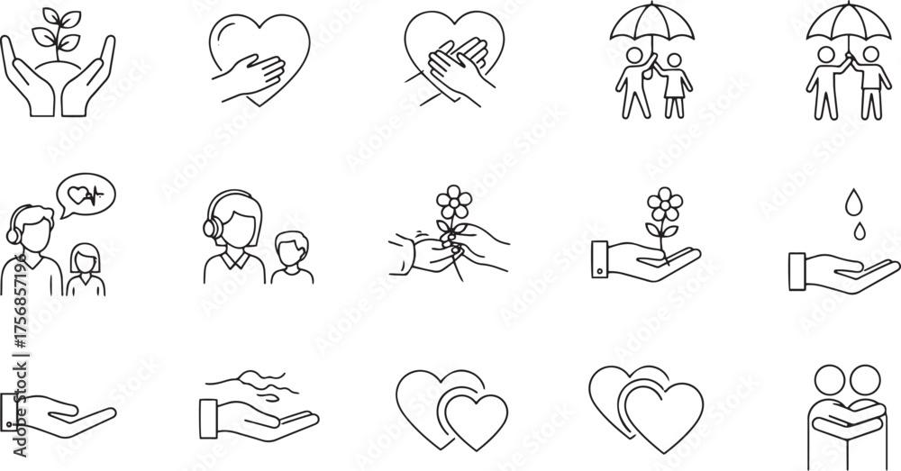 Fototapeta premium Comprehensive collection of graphic symbols and icons