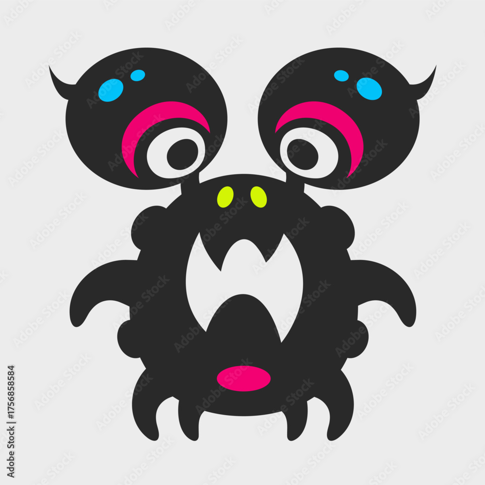 Fototapeta premium Insect Monster. Funny, cute monster.