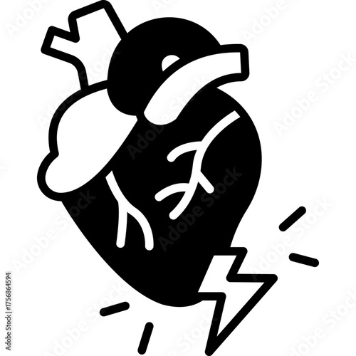 Heart Disease Solid Icon