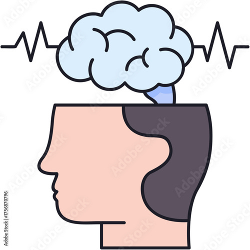 Brainwave Sticker