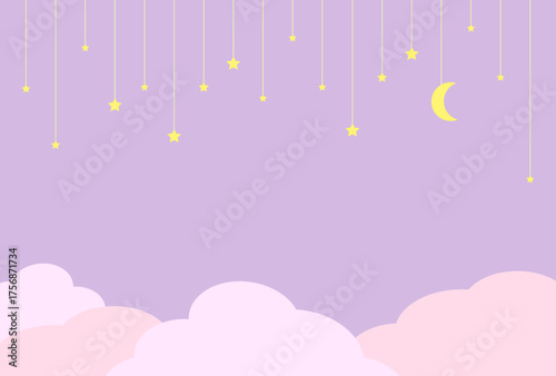 背景素材　夢みる夜空