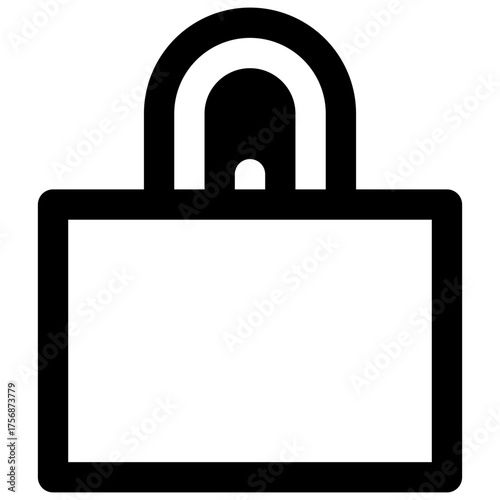 Reusable bag. Outlined stroke vector icon with black-filled details.