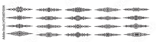 abstract ornamental vintage borders decorative flourish