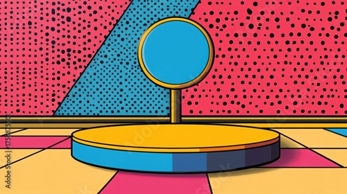 Bright colors and patterns create a playful space for creativity and expression
