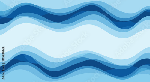 Abstract blue wave pattern digital art for backgrounds and design projects