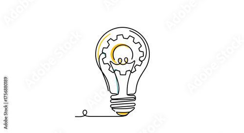 Illustrating the creative process of developing innovative ideas and solutions through mechanical engineering concepts