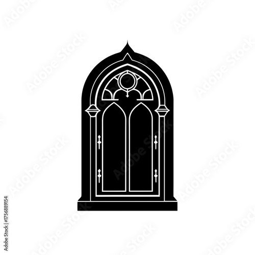 church door isolated on white