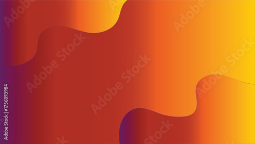 Vibrant gradient abstract background with warm color transition and smooth curves
