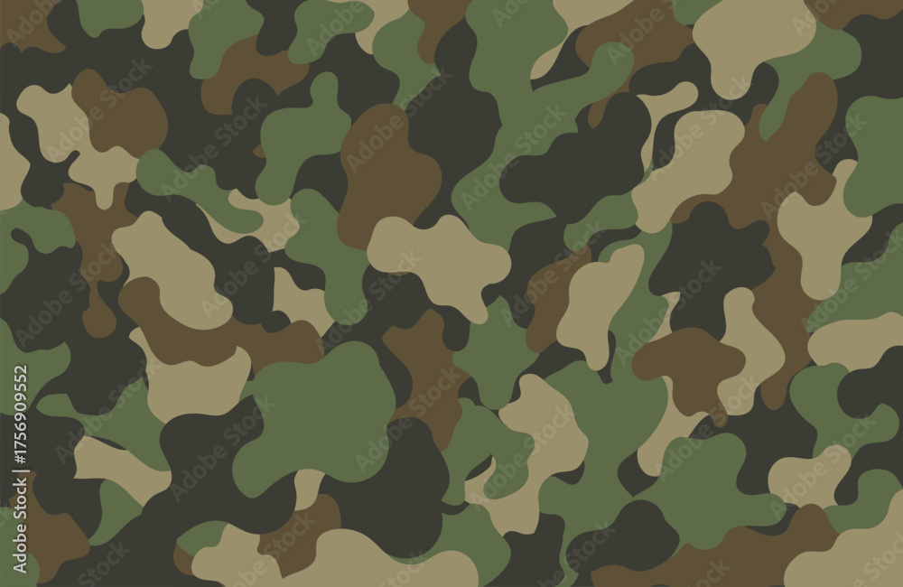 Fototapeta premium Military camouflage background print, camouflage army