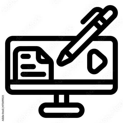 Content writing icon