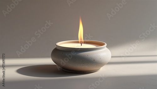 ceramic candle warmer with removable plate and vent holes on a white background