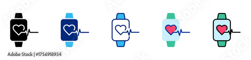 heart rate multi style icon