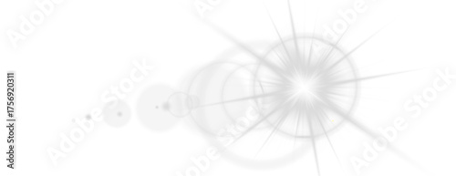 Luminous gray glow PNG with sparkling highlights and radiant beams. Soft reflections create subtle elegance and modern energy. Ideal for abstract visuals, digital compositions, or minimalist design.