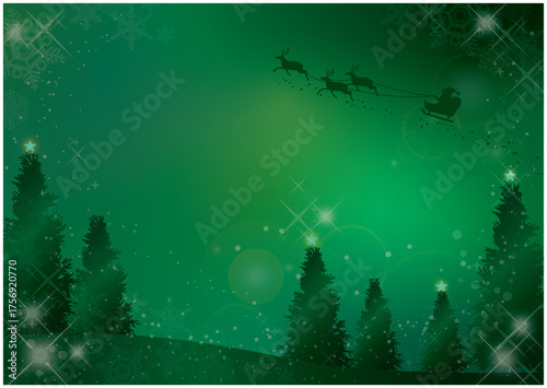 美しく輝くクリスマスの背景素材