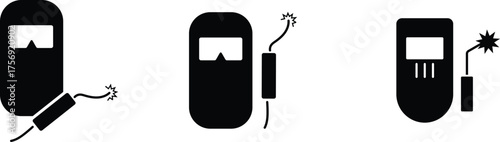 Flat Design Welding Mask Vector for Industrial and Safety Projects