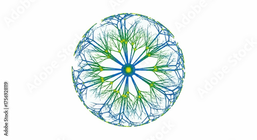 Dynamic fractal design with vibrant colors for modern branding projects and technology concepts, a visually striking element for innovative campaigns and presentations