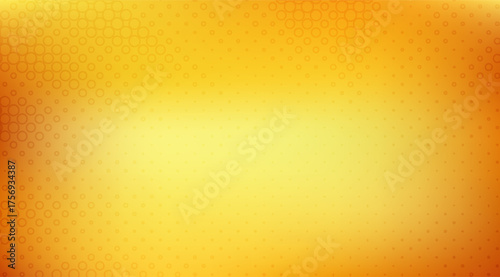 Warm gold gradient background featuring subtle, patterned circles that create a vintage halftone effect, giving a soft, textured appearance with smooth color transitions