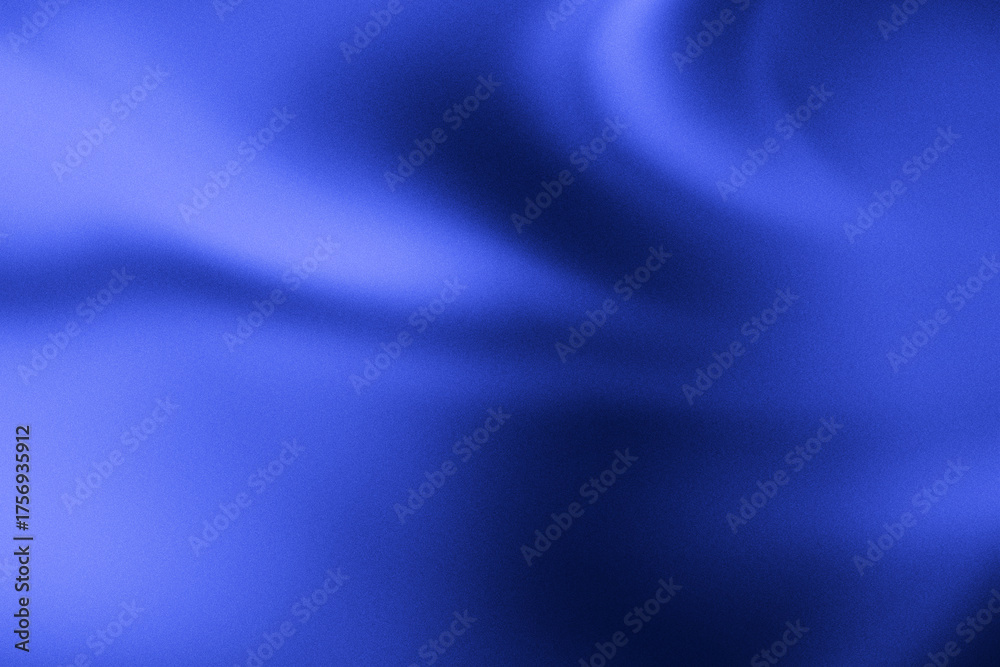 Obraz premium Ultramarine surface with soft waves and a luminous crest on the right, refined and minimalist.