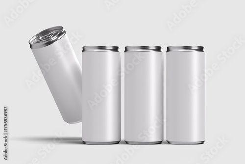 Soda can blank mockup