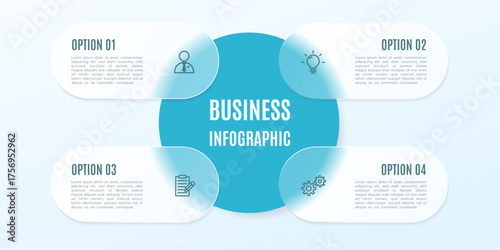 Cyclic Diagram Business Process Infographic Vector