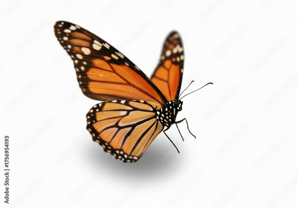 Fototapeta premium Butterfly Isolated on White Background