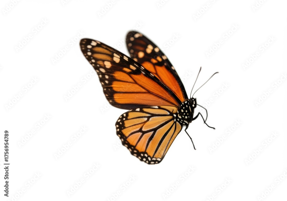 Obraz premium Butterfly Isolated on White Background