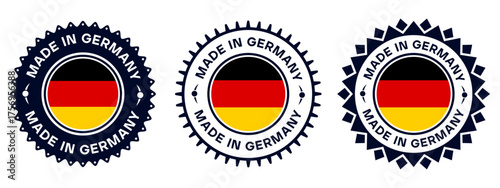 Made in Germany Badge Label Logo Design Vector