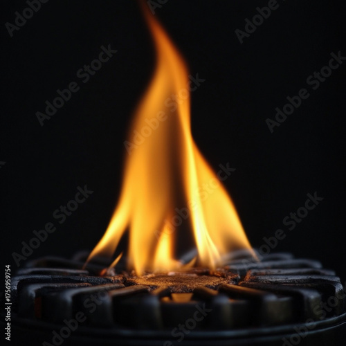Gas Flame Isolated