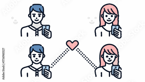 Connect with love using social media apps for online dating and virtual relationships worldwide