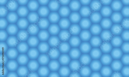 A seamless light blue gradient pattern of hexagonal shapes creates a soothing background